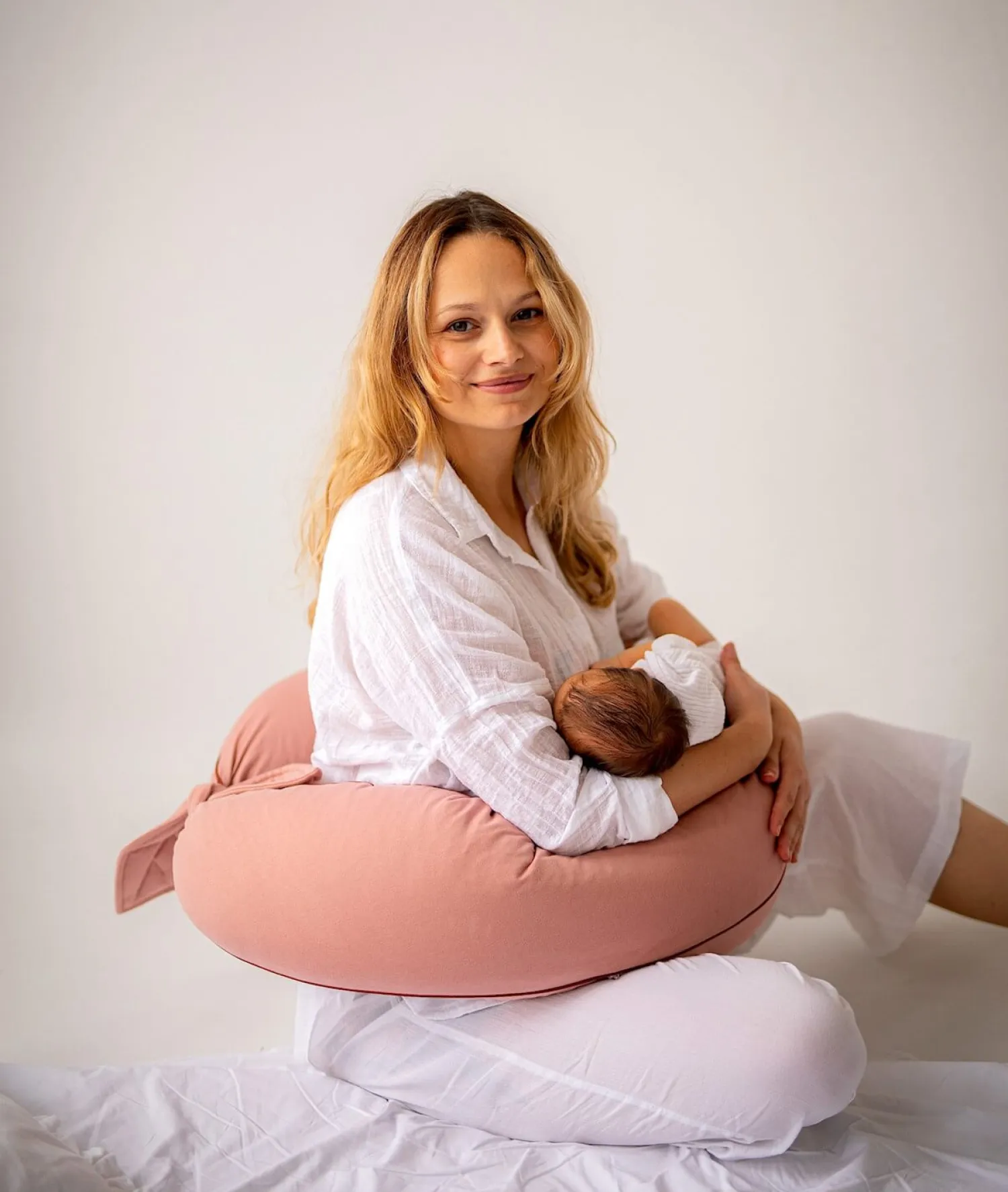 Poduszki Ciążowe|Poduszki Ciążowe | Puuki Poduszka ciążowa uniwersalna NEST - herbaciana róża