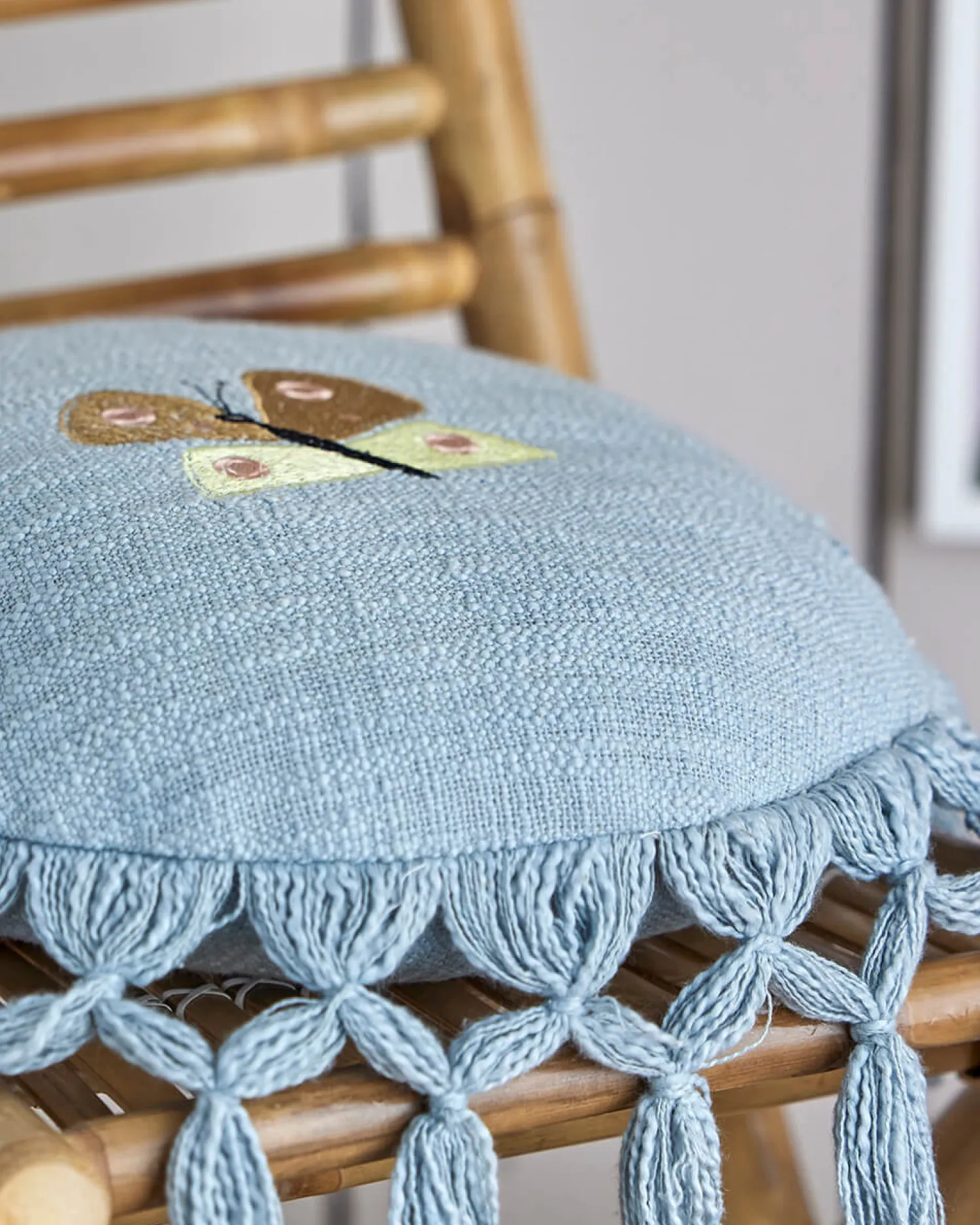Dekoracje Dziecięce|Poduszki Ozdobne | Bloomingville Mini Poduszka dekoracyjna Elinna - Blue