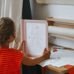 Idealne W Podróży|6 Lat+ | Kidywolf Podświetlany tablet do nauki pisania i rysowania KIDYDRAW-PRO - różowy
