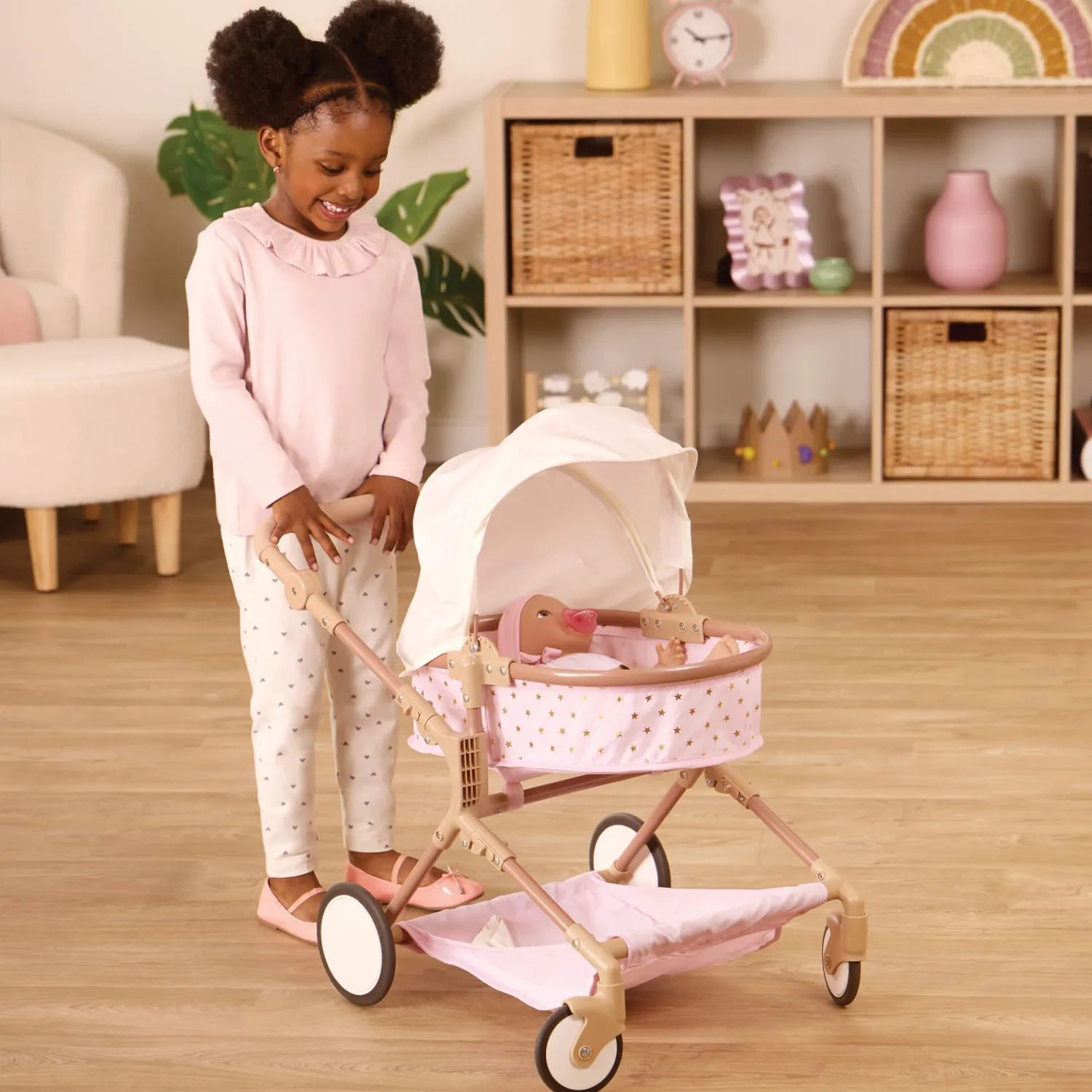 6 Lat+|4 Lata + | LullaBaby Podwójny głęboki WÓZEK dla lalek