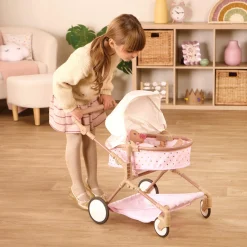 6 Lat+|4 Lata + | LullaBaby Podwójny głęboki WÓZEK dla lalek