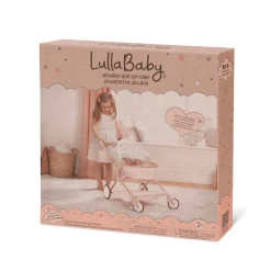 6 Lat+|4 Lata + | LullaBaby Podwójny głęboki WÓZEK dla lalek
