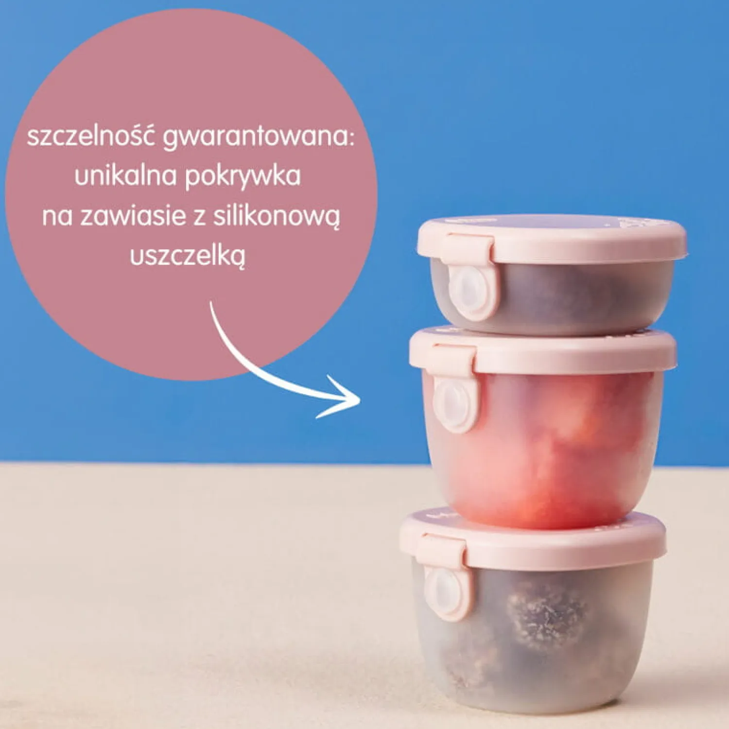 Przechowywanie Jedzenia|Przydatne Akcesoria | b.box Pojemniki na przekąski 3 szt., Ocean