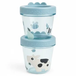Lunchboxy|Przechowywanie Jedzenia | Done by Deer Pojemniki na żywność dla dzieci Tiny Farm Blue, 2 szt.