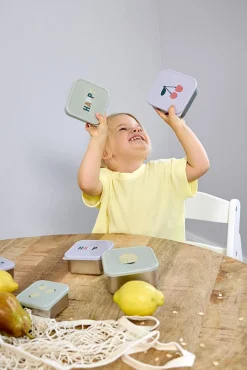 Pojemnik na przekąski snackbox ze stali nierdzewnej 3 szt. Happy Fruits Lemon
