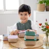 Lunchboxy|Przechowywanie Jedzenia | Lassig Pojemnik na przekąski snackbox ze stali nierdzewnej 3 szt. Happy Rascals Smile green