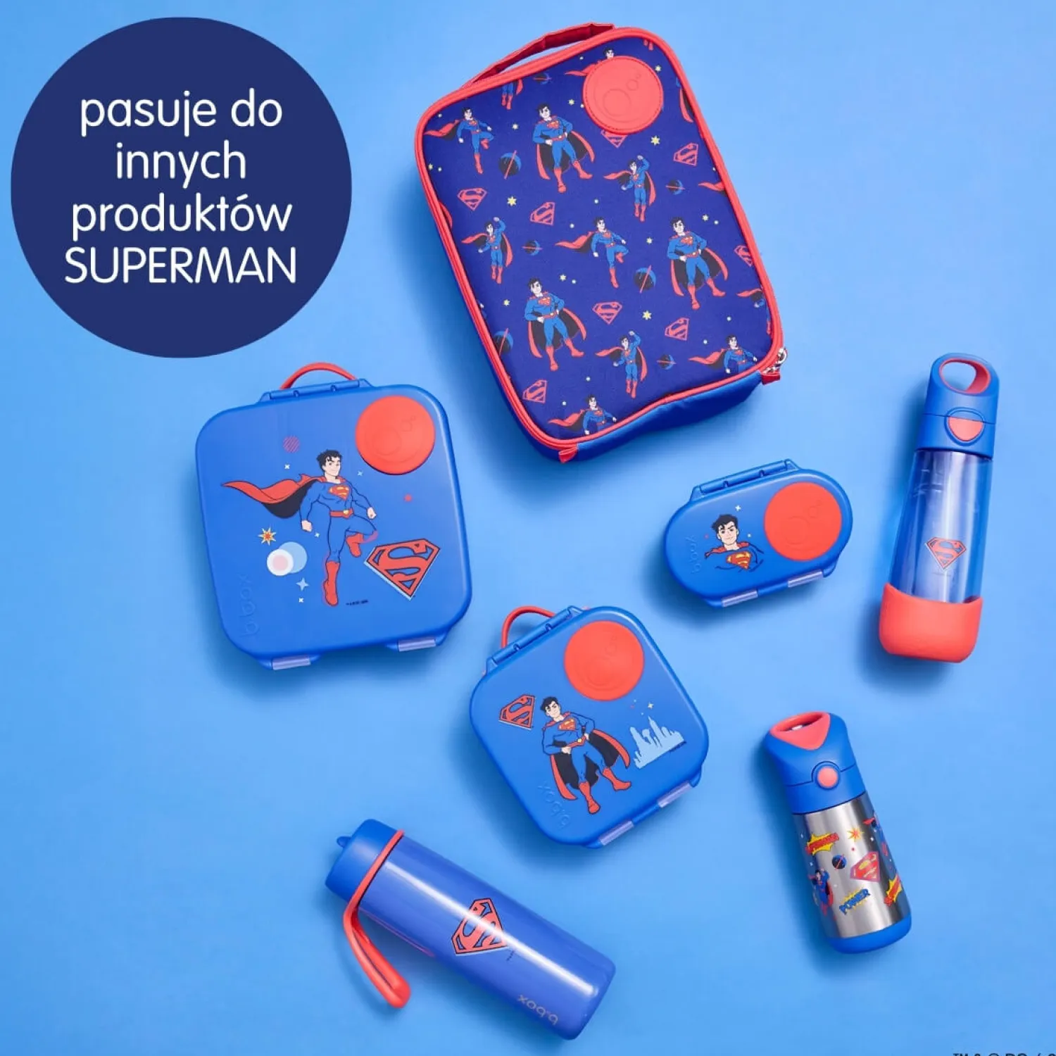 Lunchboxy|Przechowywanie Jedzenia | b.box Pojemnik na przekąski - Superman