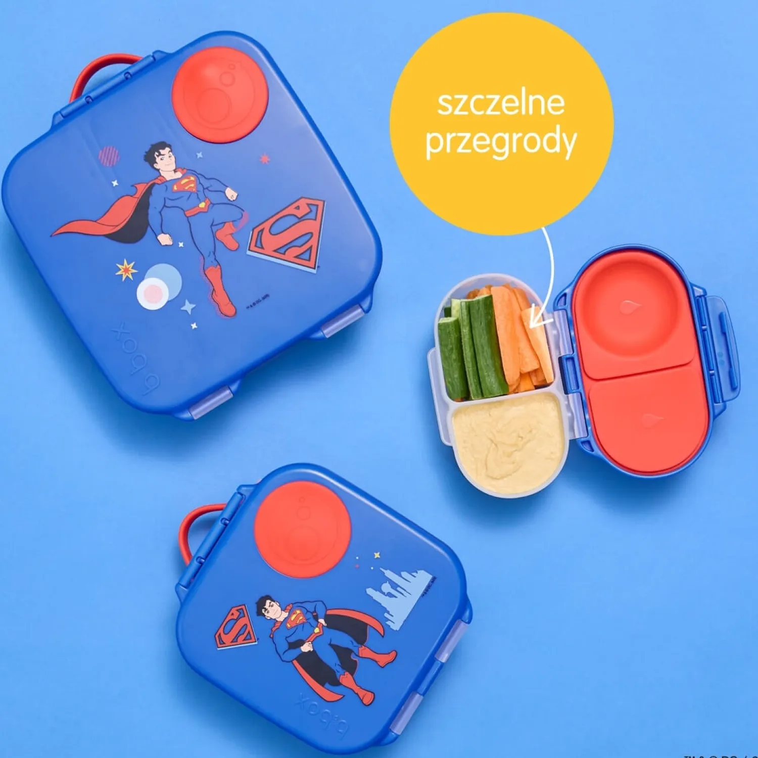 Lunchboxy|Przechowywanie Jedzenia | b.box Pojemnik na przekąski - Superman
