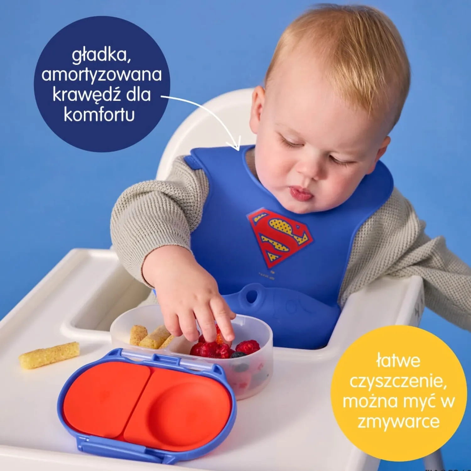 Lunchboxy|Przechowywanie Jedzenia | b.box Pojemnik na przekąski - Superman