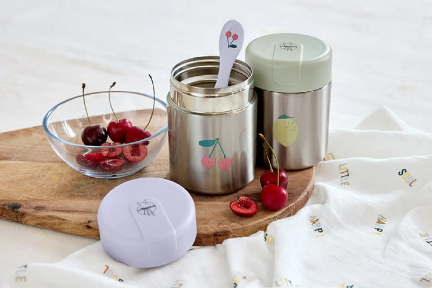 Lunchboxy|Przechowywanie Jedzenia | Lassig Pojemnik - termos obiadowy 315 ml Happy Fruits Lemon