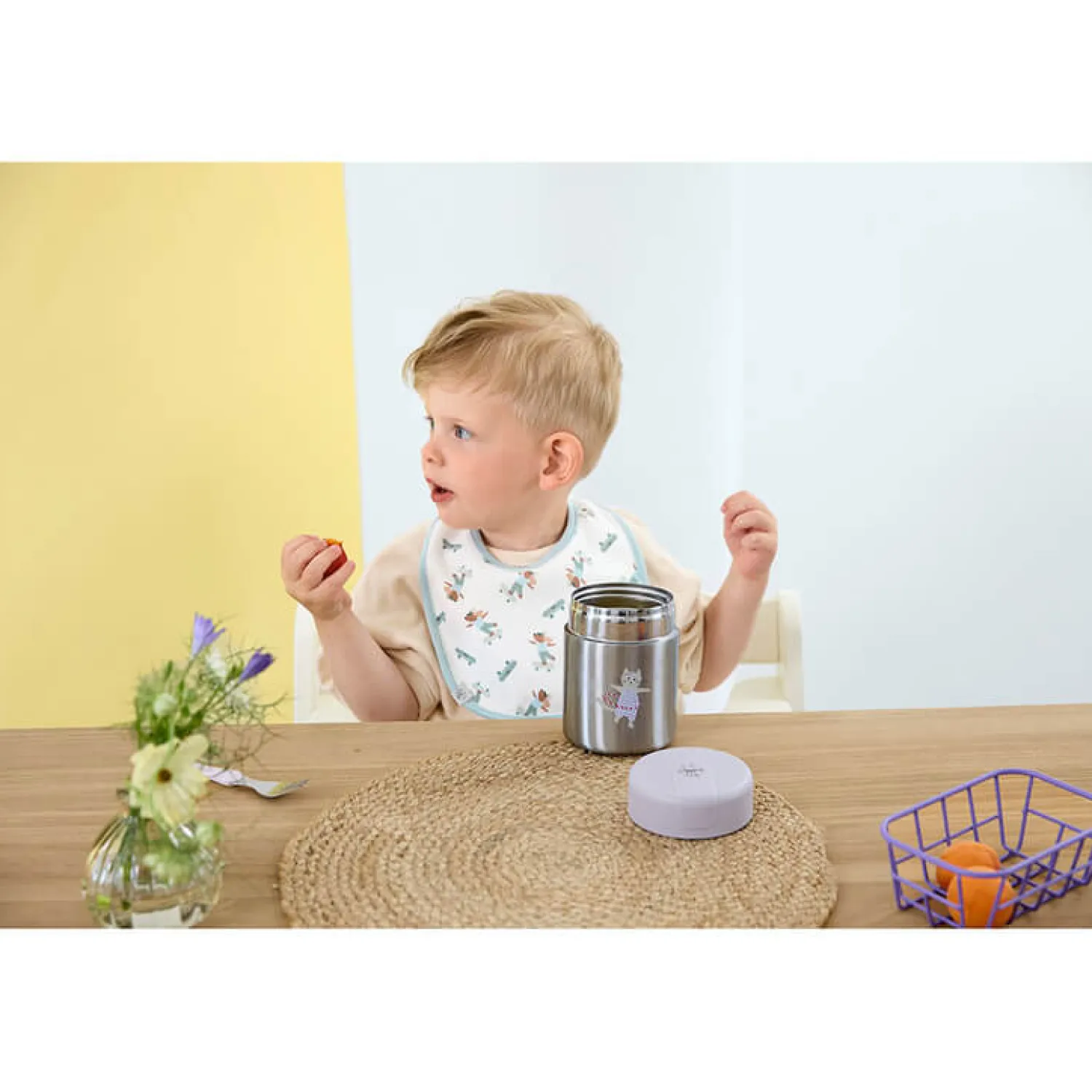 Lunchboxy|Przechowywanie Jedzenia | Lassig Pojemnik - termos obiadowy 315 ml Tiny Team Kotek