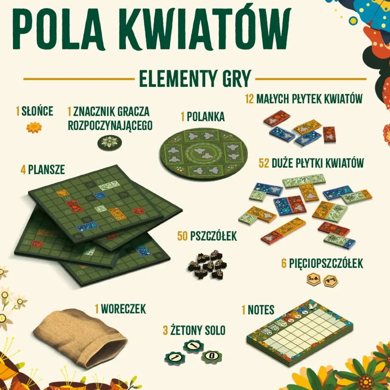 Gry Planszowe|8 Lat+ | Wydawnictwo Nasza Księgarnia Pola kwiatów - Gra Planszowa