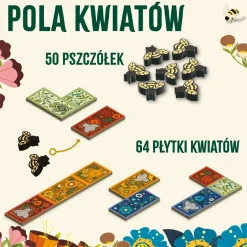 Gry Planszowe|8 Lat+ | Wydawnictwo Nasza Księgarnia Pola kwiatów - Gra Planszowa