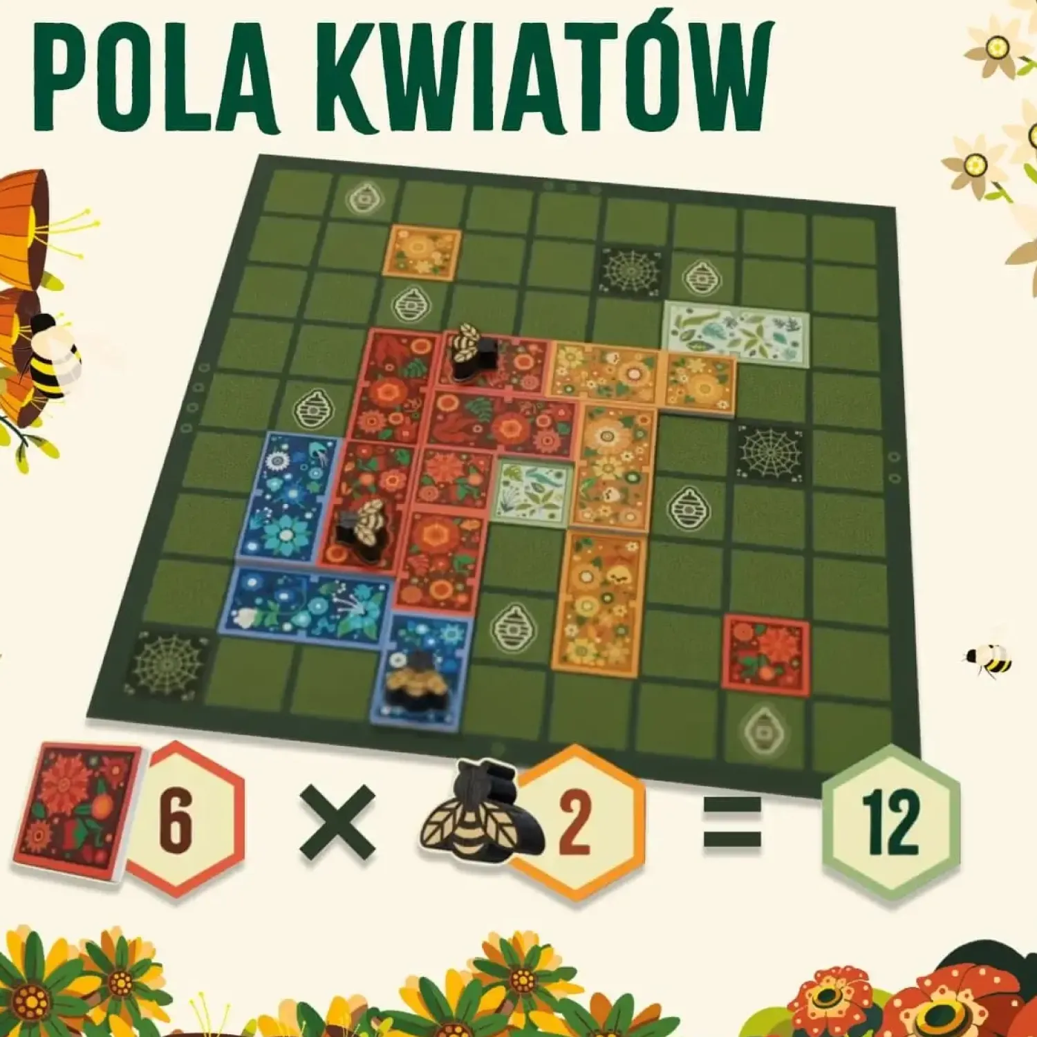 Gry Planszowe|8 Lat+ | Wydawnictwo Nasza Księgarnia Pola kwiatów - Gra Planszowa