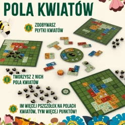 Gry Planszowe|8 Lat+ | Wydawnictwo Nasza Księgarnia Pola kwiatów - Gra Planszowa