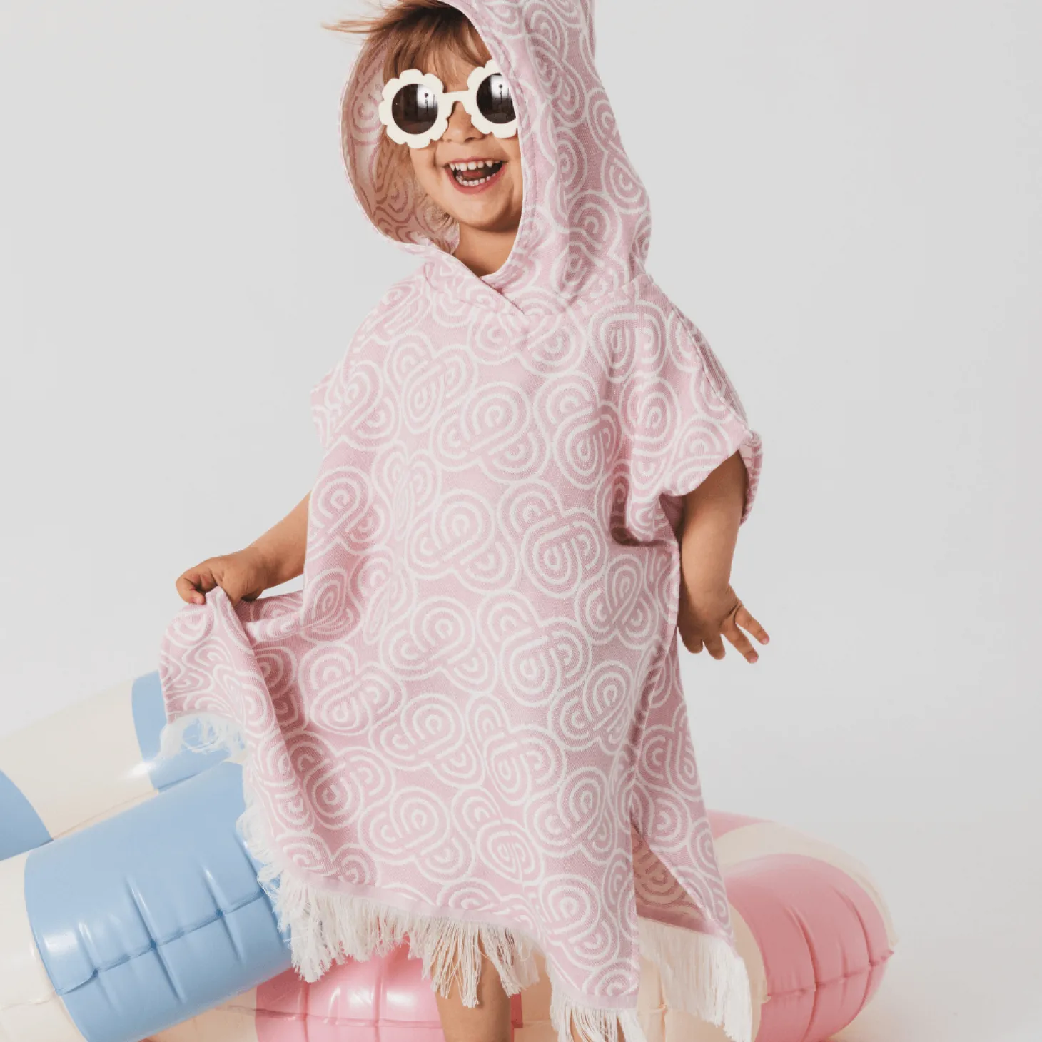 Ponczo kąpielowe dla dzieci ROSY POP