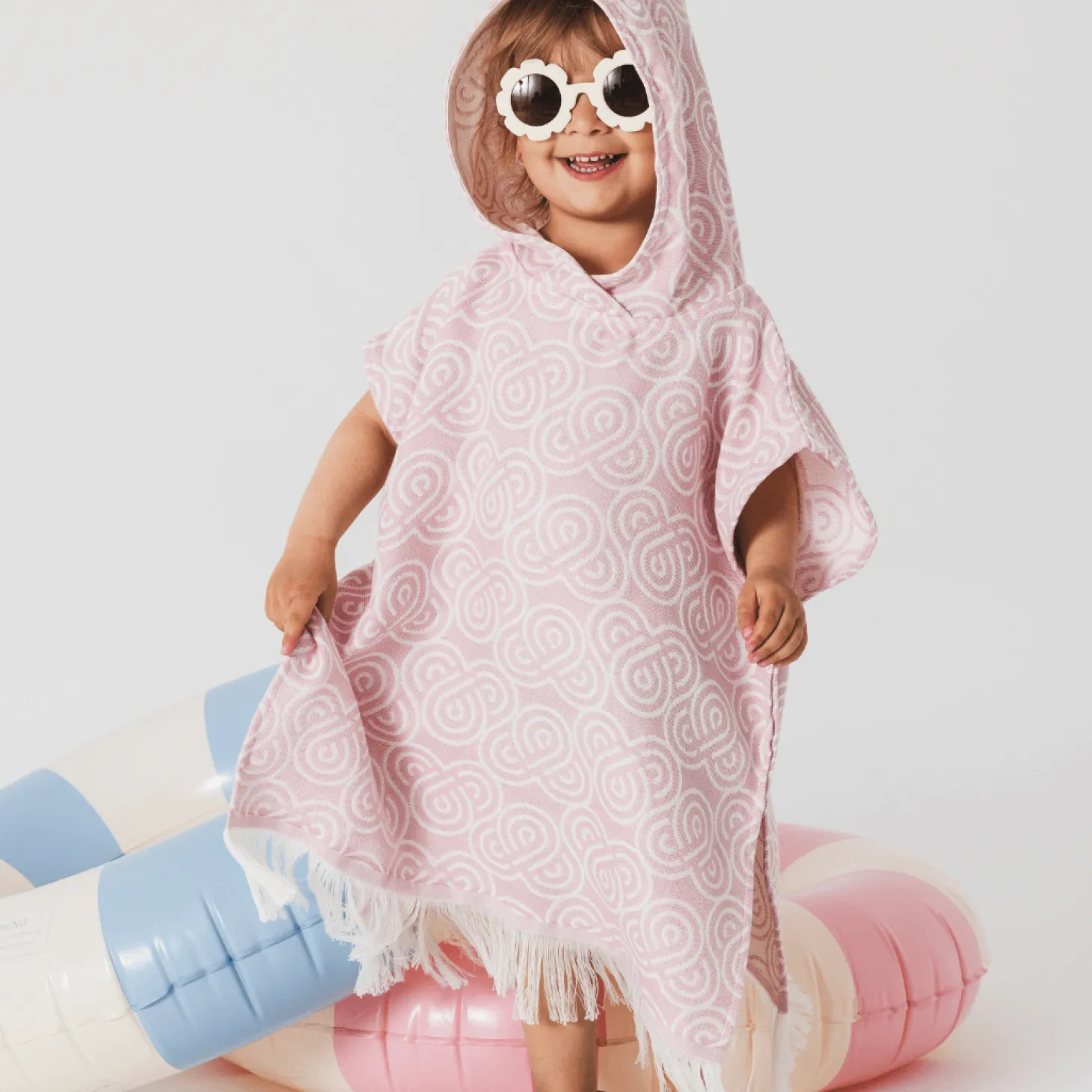 Ponczo kąpielowe dla dzieci ROSY POP