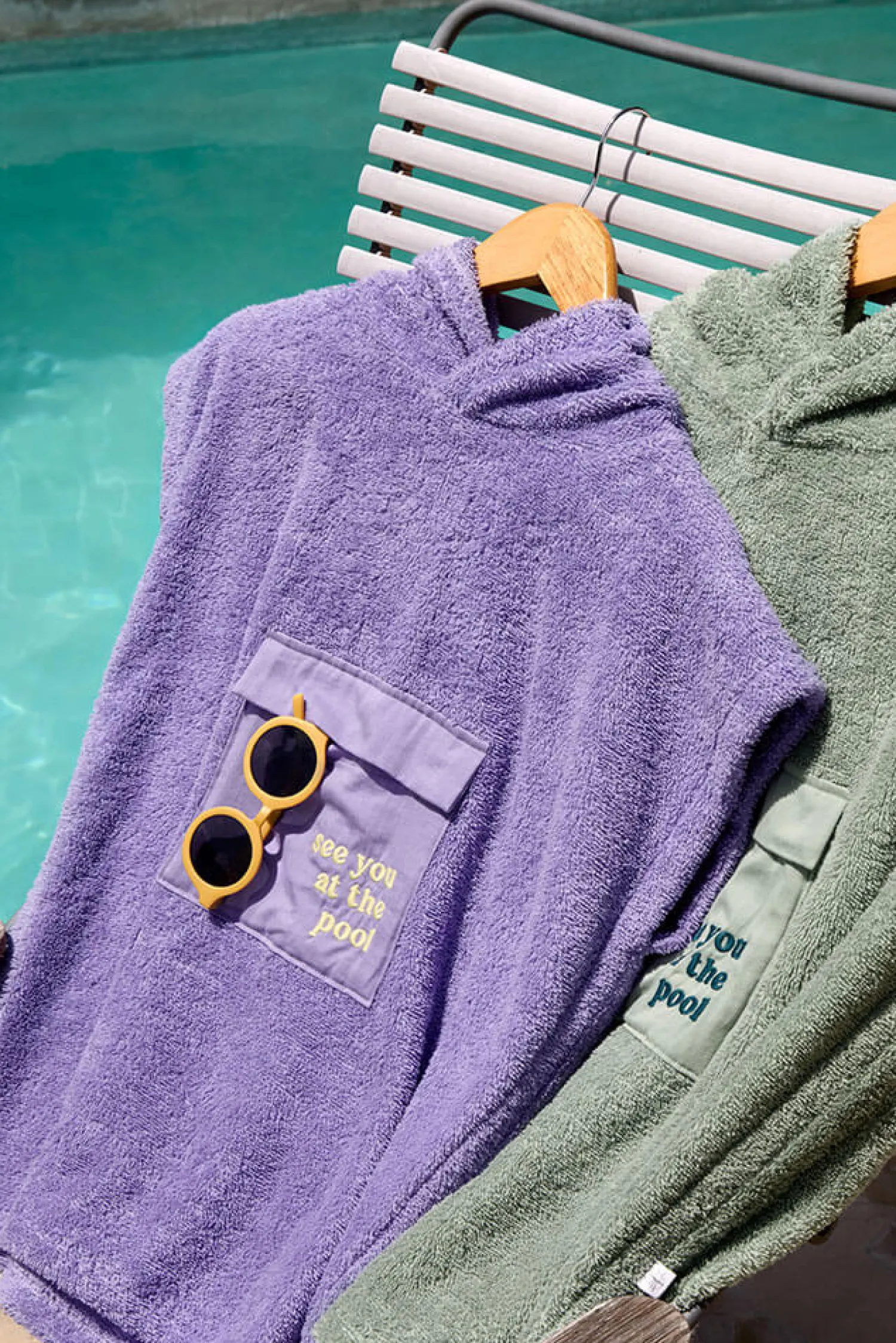 Ręczniki I Myjki|Ręczniki I Myjki | Lassig Ponczo kąpielowe Terry Surf - purple