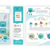 Zabawki Do Kąpieli|6 Lat+ | Glo Pals Postać do kąpieli Blair - zestaw z dwiema kostkami sensorycznymi świecącymi w wodzie