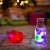Zabawki Do Kąpieli|6 Lat+ | Glo Pals Postać do kąpieli edycja świąteczna - zestaw z dwiema kostkami sensorycznymi świecącymi w wodzie