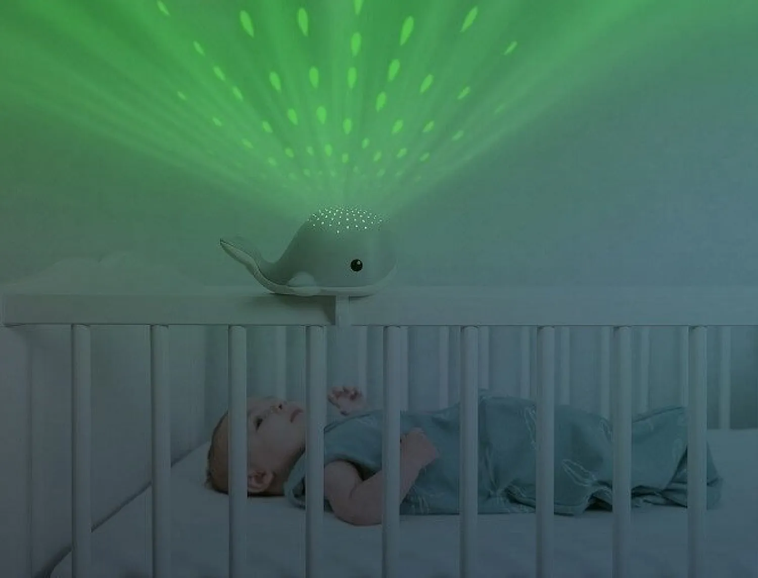 12M+|Lampki Nocne | Zazu Projektor kropelek wody Wieloryb WALLY Pink