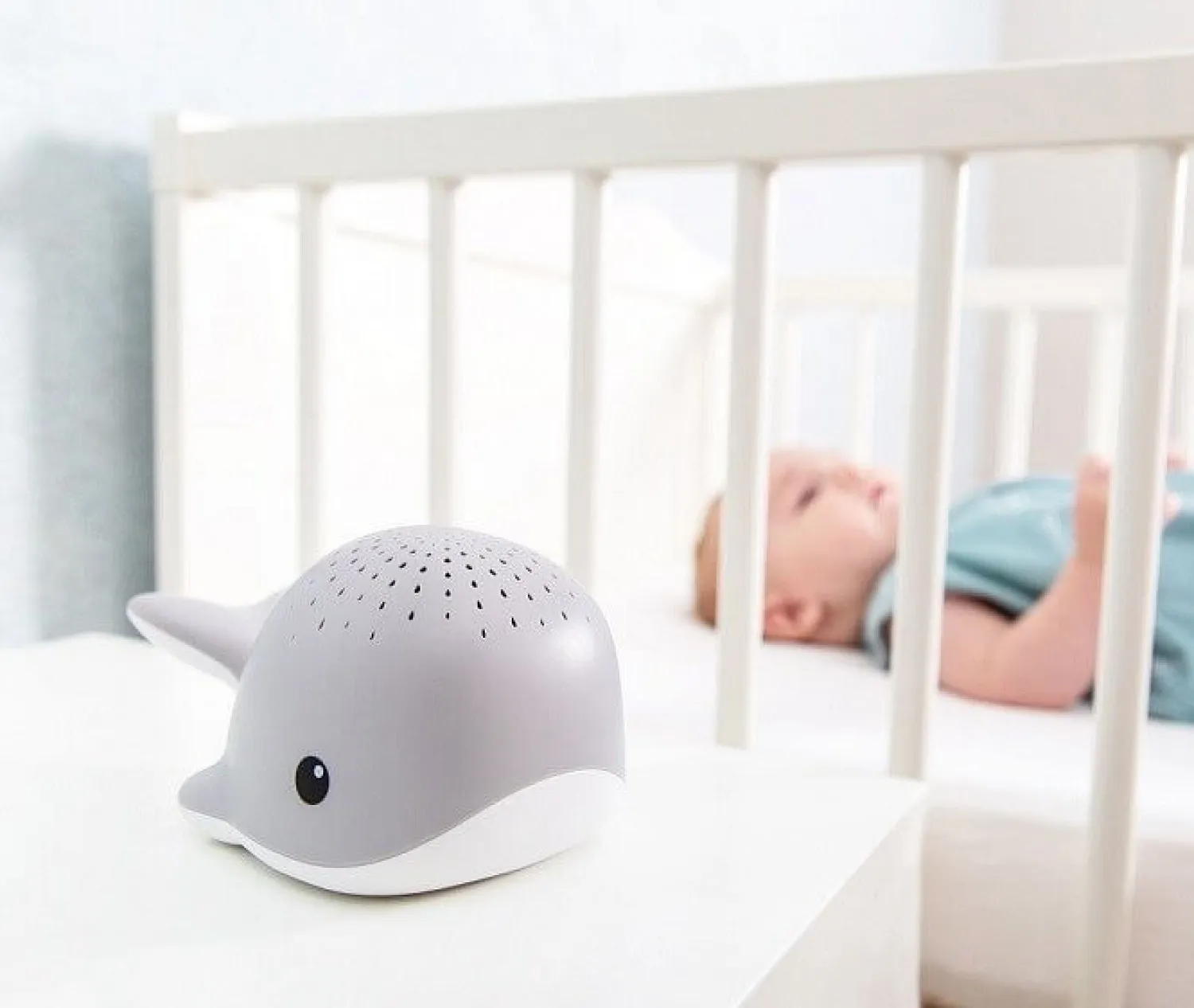 12M+|Lampki Nocne | Zazu Projektor kropelek wody Wieloryb WALLY Pink