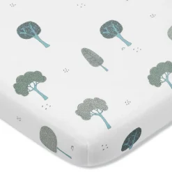Prześcieradła Do Łóżeczka|Prześcieradła Do Łóżeczka | Pink no More Prześcieradło z gumką do łóżeczka TREES