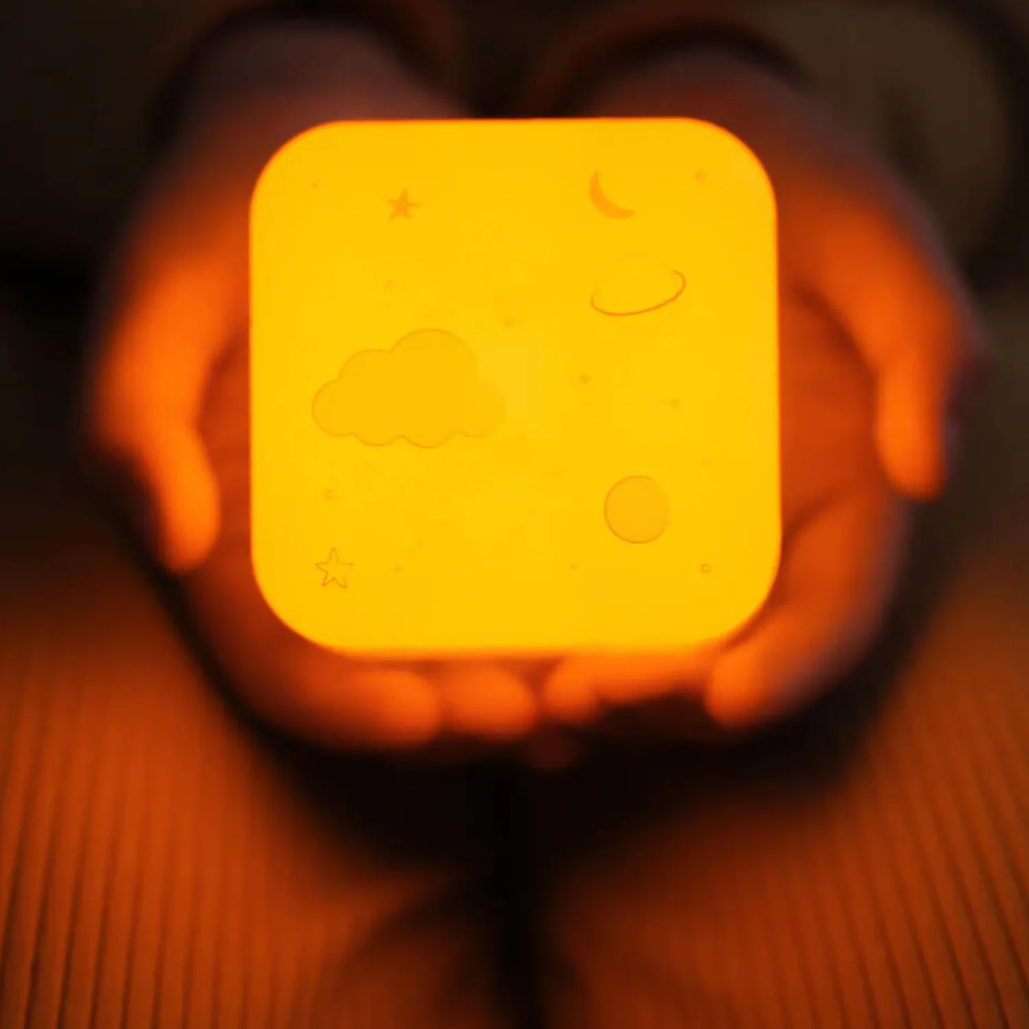 Lampki Nocne|Lampki Nocne | Cloud b Przenośna lampka nocna świecąca kostka - Kosmos