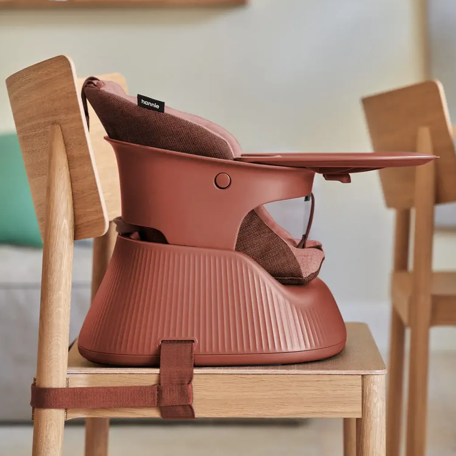 Krzesełka Do Karmienia | Hannie Przenośne krzesełko do karmienia - Mahogany Red