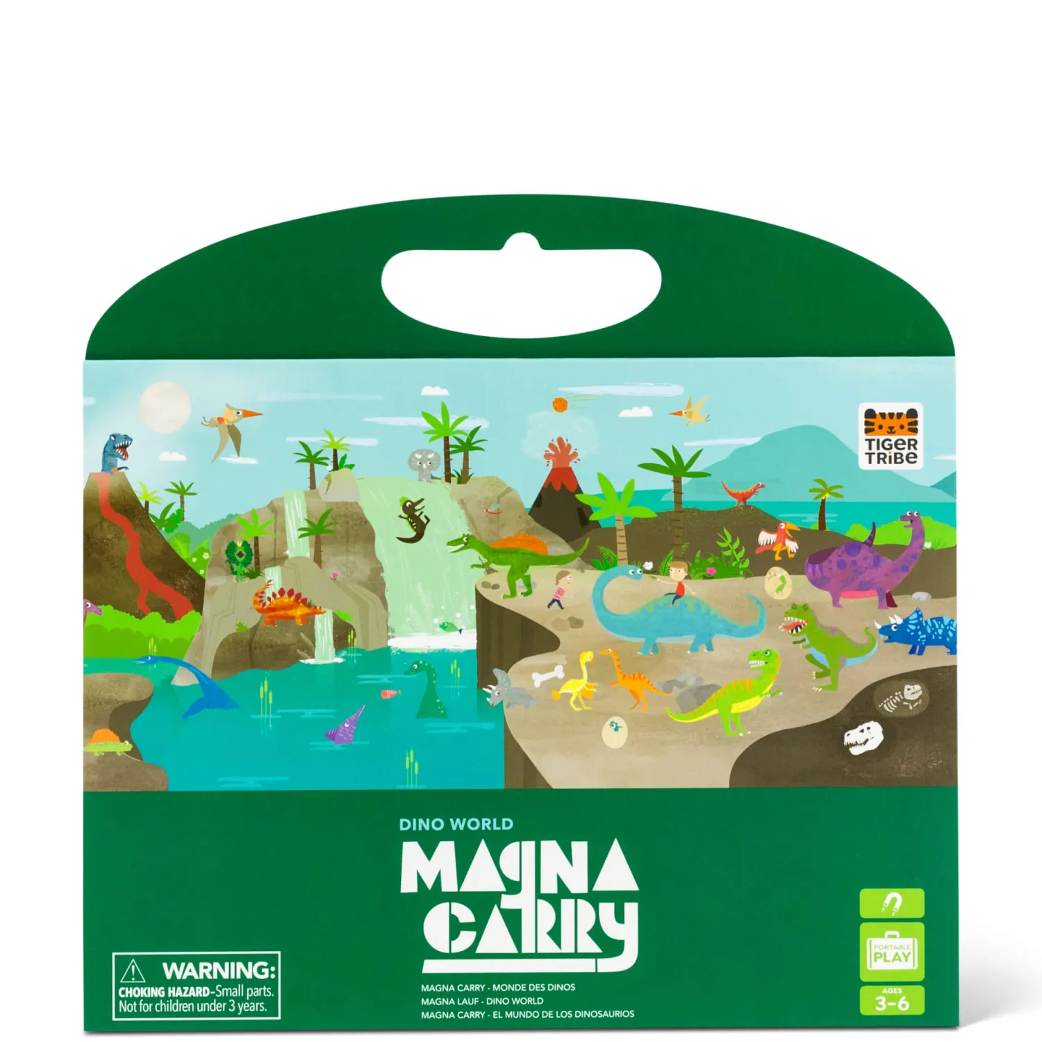 6 Lat+|3 Lata + | Tiger Tribe Przenośne magnesy - Świat Dinozaurów