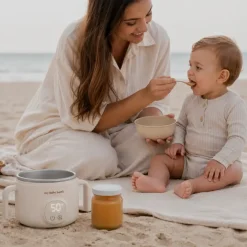 Przenośny podgrzewacz do jedzenia dla dzieci MyBabyBowl - White