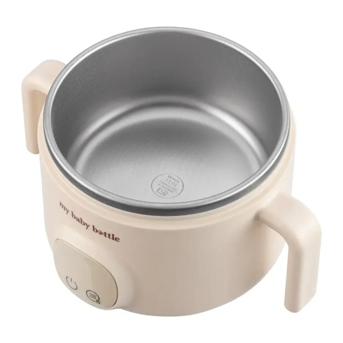 Przenośny podgrzewacz do jedzenia dla dzieci MyBabyBowl - White