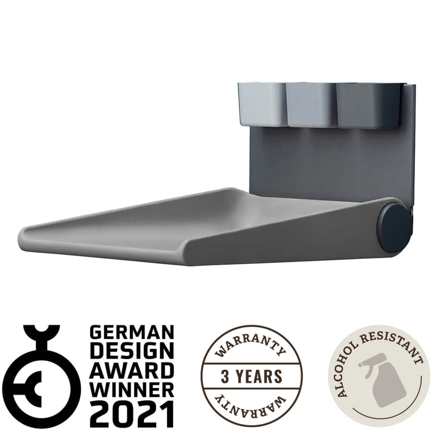 Przewijaki|Przewijaki | Leander Przewijak montowany na ścianie WALLY™, Dusty Grey