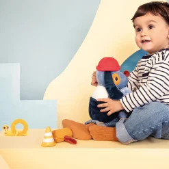 12M+|Aktywizujące | Lilliputiens Przytulanka aktywizująca wielofunkcyjna z akcesoriami Piesek Jules 9 m+