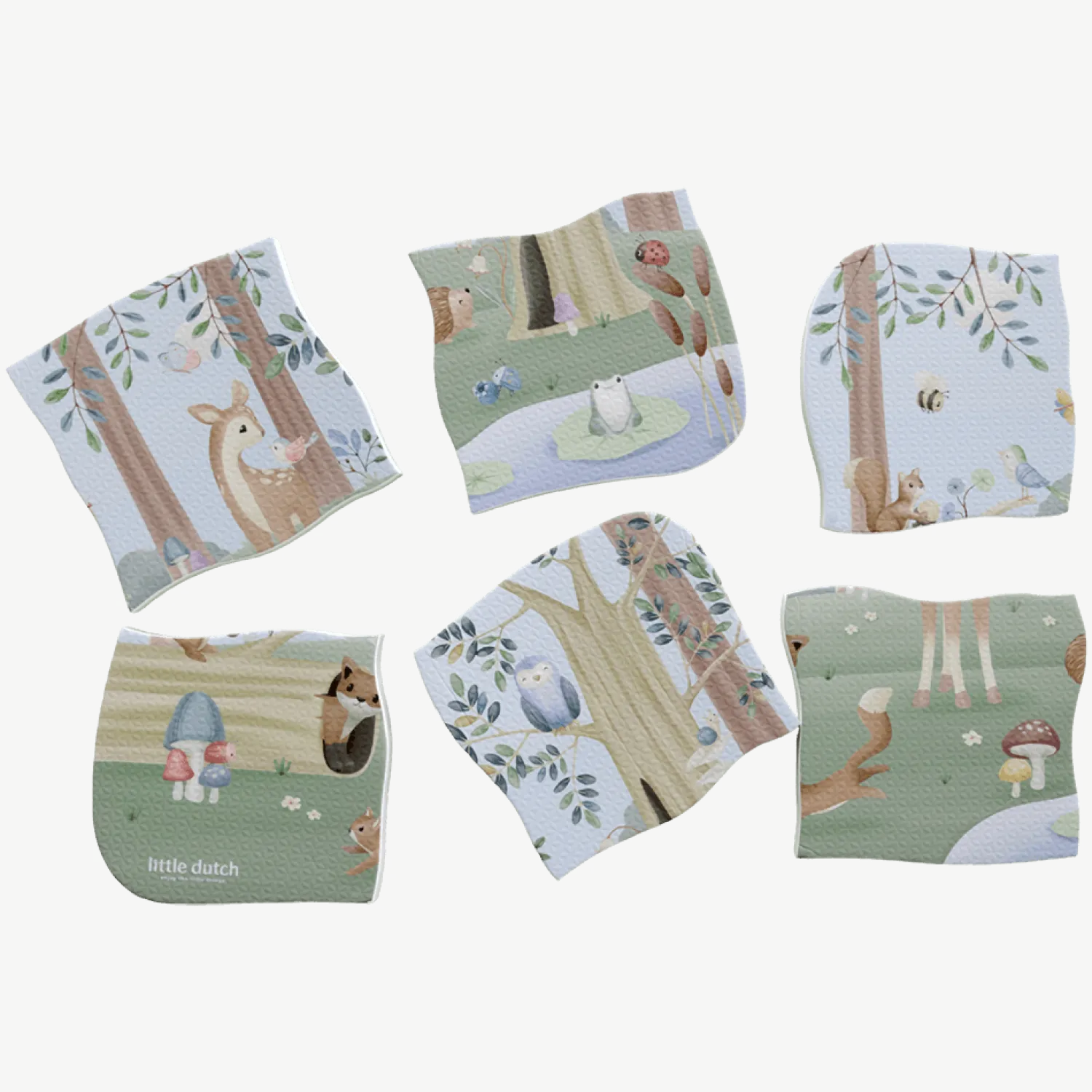 Zabawki Do Kąpieli|Do Kąpieli | Little Dutch Puzzle do kąpieli Forest Friends