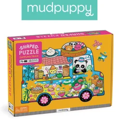 Puzzle|7 Lat+ | Mudpuppy Puzzle konturowe Food Truck 75 elementów 5+
