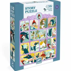 Puzzle | Djeco Puzzle opowieść - CZERWONY KAPTUREK 35 el.