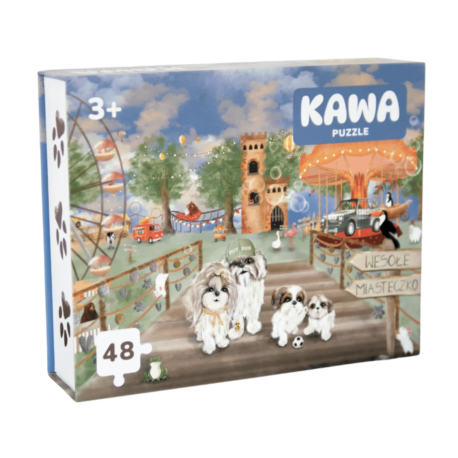 Puzzle XL prezentowe 48 elementów "Wesołe Miasteczko"