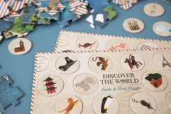 8 Lat+|6 Lat+ | Londji Puzzle z grą obserwacyjną Odkryj Świat