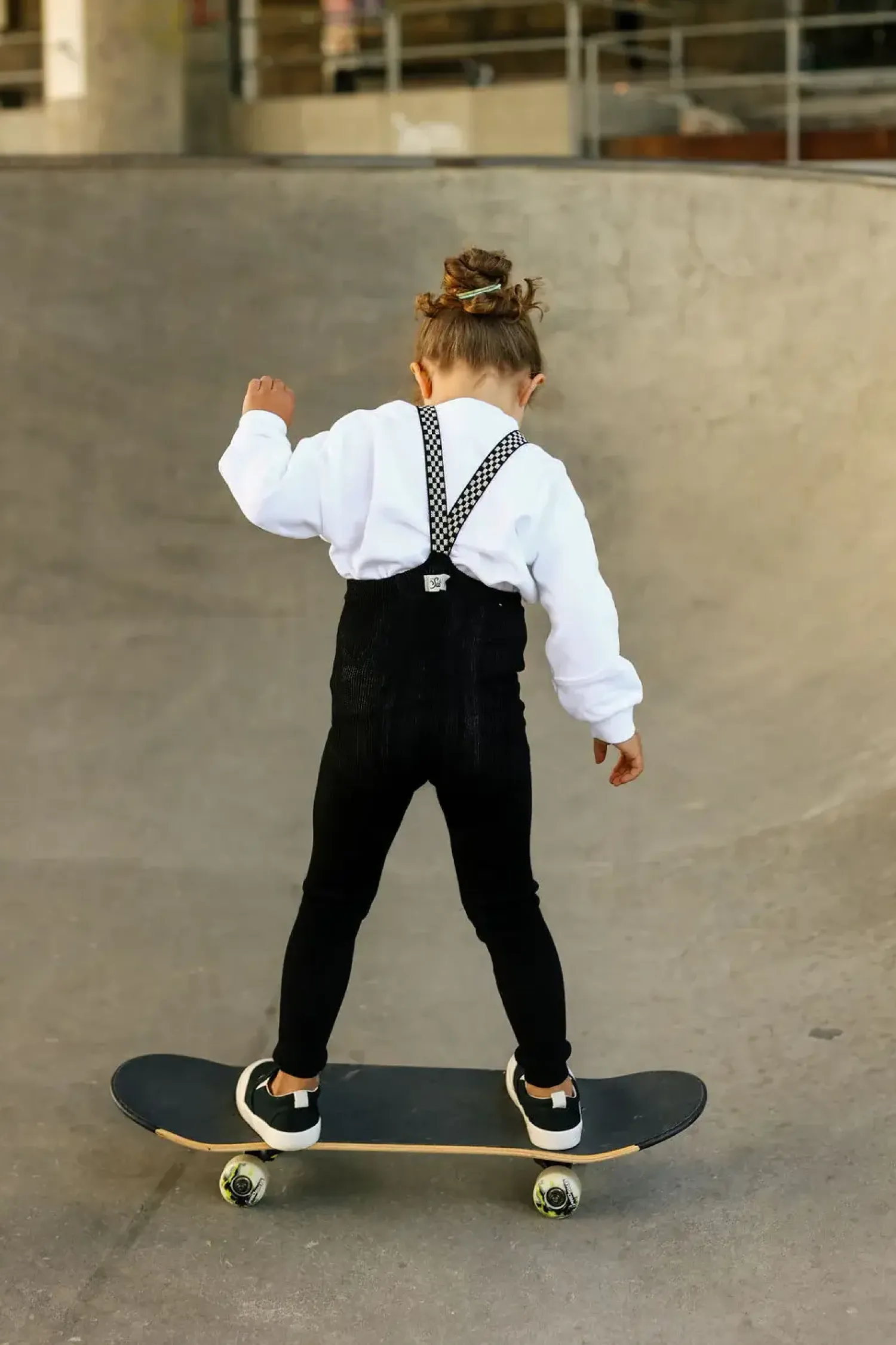 Małe Stópki | Silly Silas Rajstopki bawełniane bez stópek Footless - Classic Black Checked