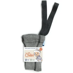 Małe Stópki | Silly Silas Rajstopki wełniane bez stópek Footless - Granite Grey