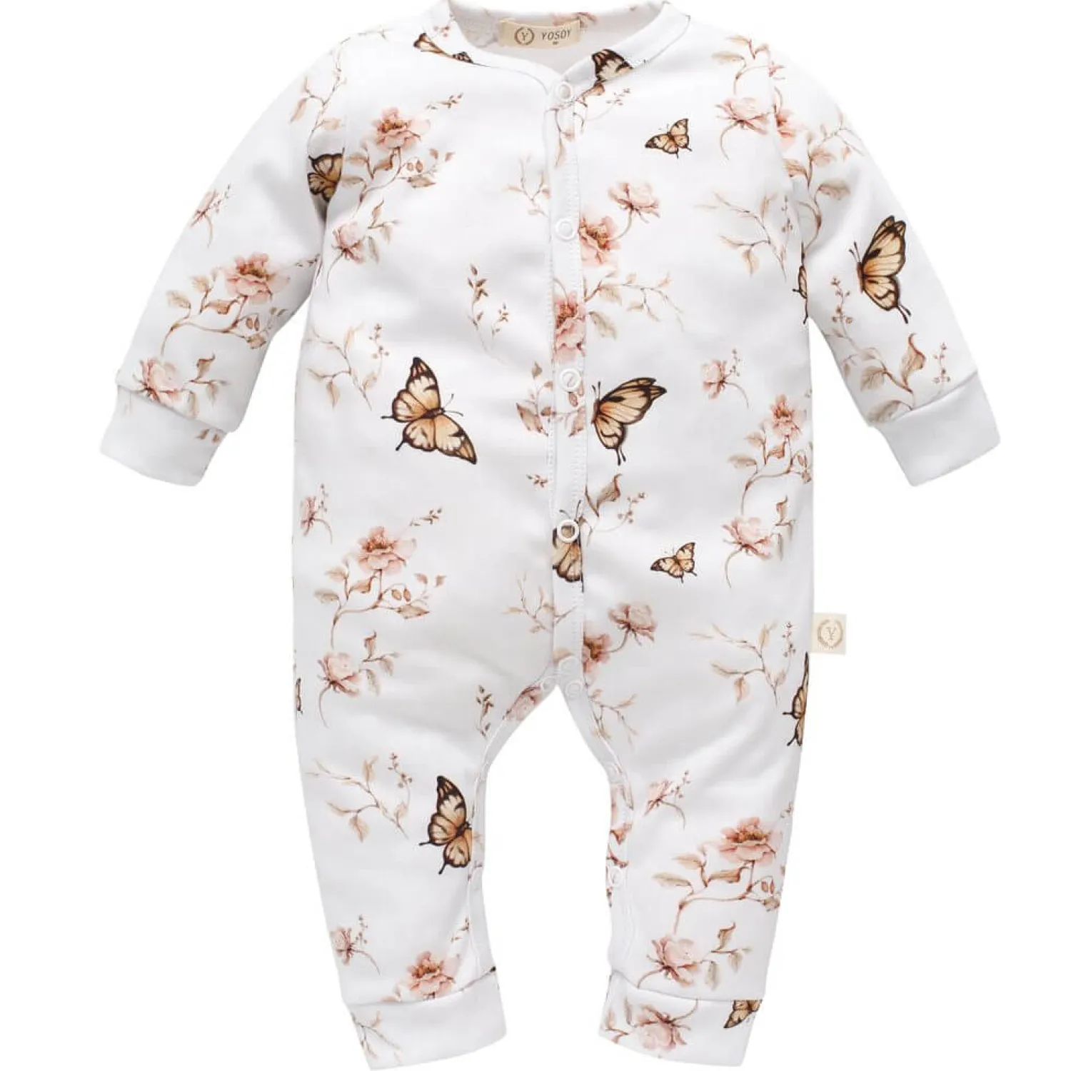 Rampersy|Ubranka Dziecięce | YOSOY Rampers organic cotton - BUTTERFLIES