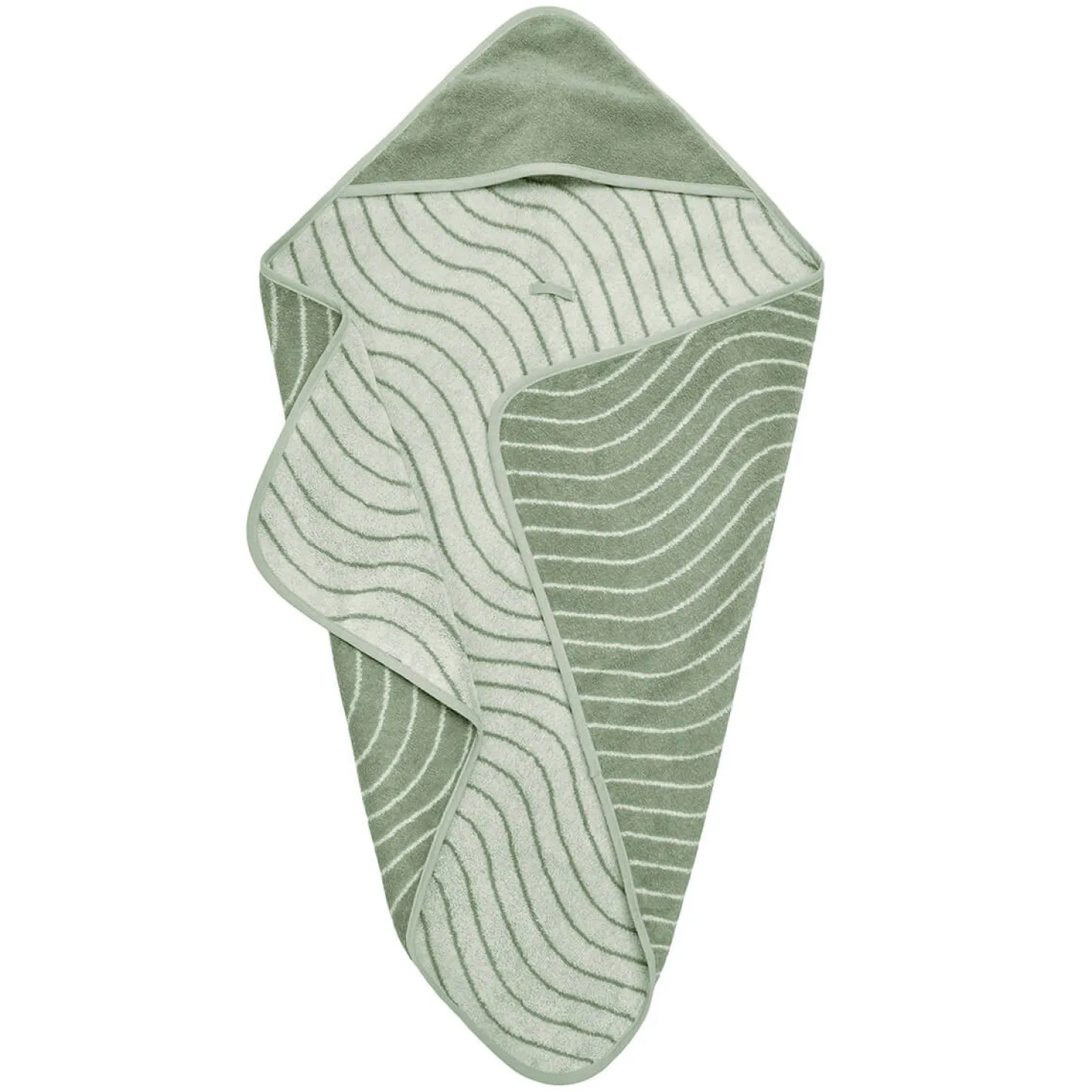 Ręcznik z kapturkiem, Woodland, sage green