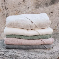 Ręczniki I Myjki|Ręczniki I Myjki | piapimo Ręcznik z kapturkiem 90 x 90 cm bambusowo-bawełniany piaskowy z haftem kolekcja TowelPower