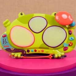 3 Lata +|2 Lata + | B.Toys Ribbit-tat-tat – perkusja-żaba