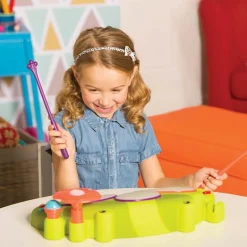 3 Lata +|2 Lata + | B.Toys Ribbit-tat-tat – perkusja-żaba