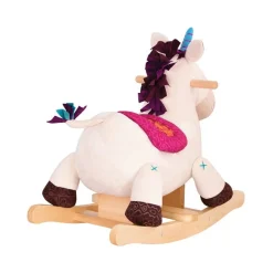 2 Lata +|3 Lata + | B.Toys Rodeo Rocker Dilly Dally – pluszowy JEDNOROŻEC na biegunach