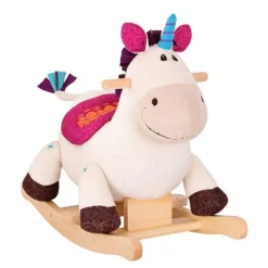 2 Lata +|3 Lata + | B.Toys Rodeo Rocker Dilly Dally – pluszowy JEDNOROŻEC na biegunach