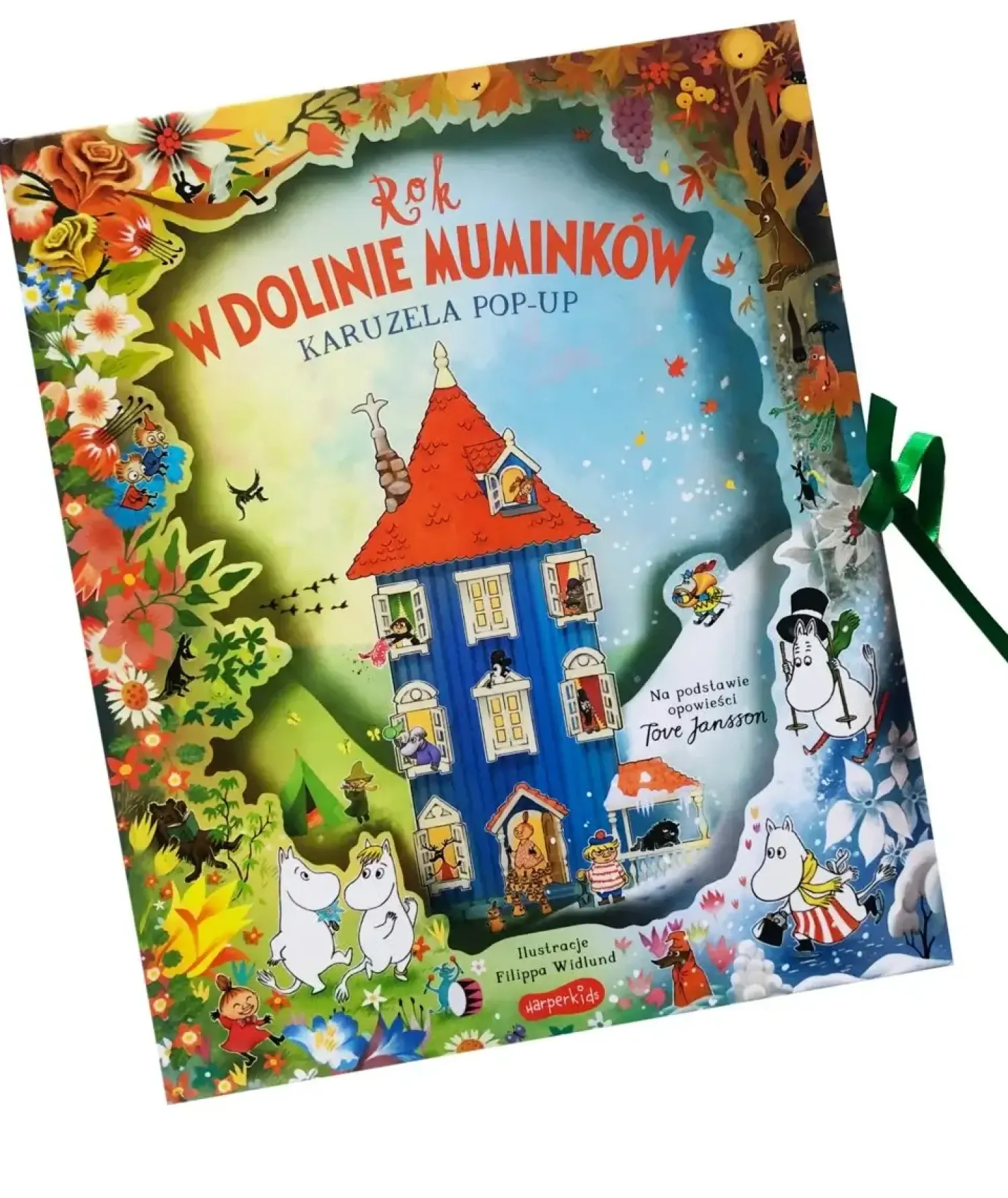 Ruchome Elementy|5-8 Lat | HarperCollins Rok w Dolinie Muminków. Karuzela pop-up