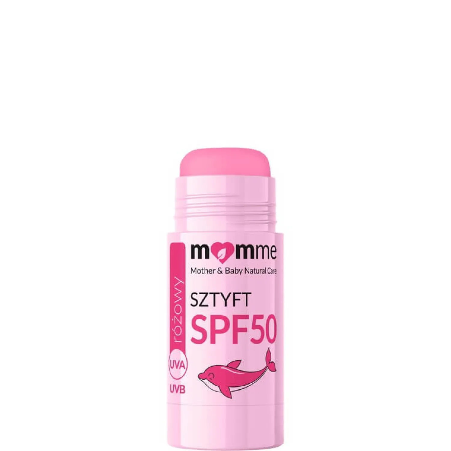 Naturalne Kosmetyki|Naturalne Kosmetyki | MomMe Różowy sztyft przeciwsłoneczny SPF 50, 10g